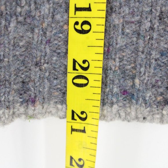 Vintage Columba Reid Cardigan Sweater Kids Knit Wool Gray Size Medium M - Picture 8 of 8